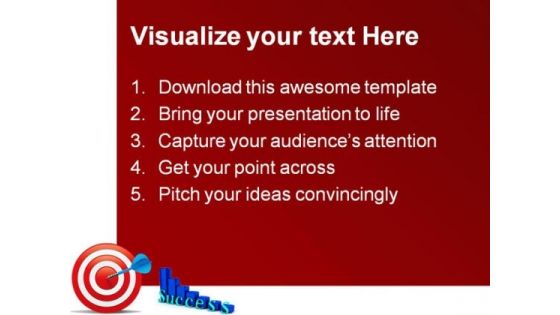 Target With Graph Success PowerPoint Templates And PowerPoint Backgrounds 1211