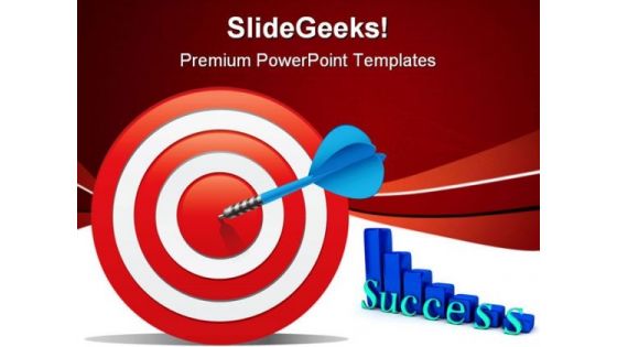 Target With Graph Success PowerPoint Templates And PowerPoint Backgrounds 1211 Target With Graph Success PowerPoint Templates And PowerPoint Backgrounds 1211