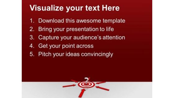 Target With Question Mark Business PowerPoint Templates And PowerPoint Themes 1012