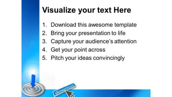 Targeted Download Concept Business PowerPoint Templates And PowerPoint Themes 0712