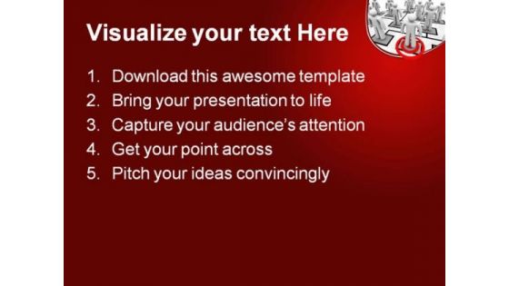 Targeted Employee Business PowerPoint Templates And PowerPoint Backgrounds 0611