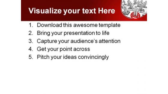 Targeted Employee Business PowerPoint Themes And PowerPoint Slides 0611