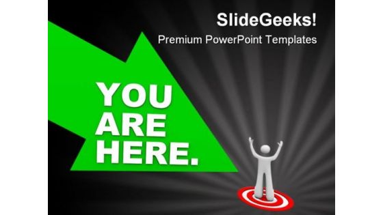 Targeted Man Business PowerPoint Backgrounds And Templates 1210