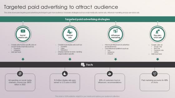 Targeted Paid Advertising To Attract Audience Penetrating Markets With Financial Strategy SS V