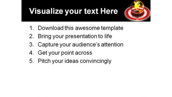 Targeting The World Business PowerPoint Templates And PowerPoint Backgrounds 0511