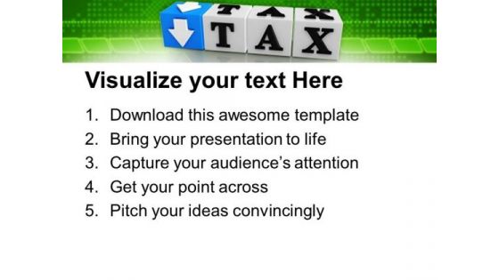 Tax Button Block Cube Business PowerPoint Templates Ppt Backgrounds For Slides 0213