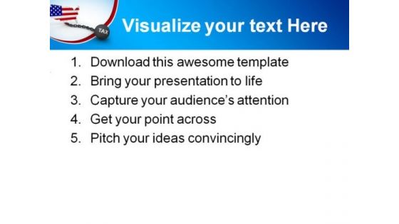 Tax Concept Americana PowerPoint Templates And PowerPoint Backgrounds 0611