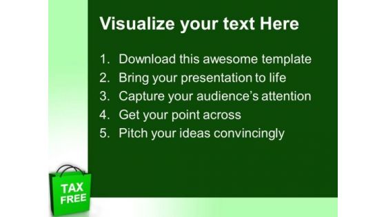 Tax Free Shopping Symbol PowerPoint Templates And PowerPoint Themes 0612