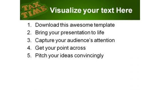 Tax Time Finance PowerPoint Themes And PowerPoint Slides 0611