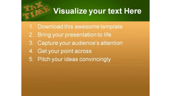 Tax Time Finance PowerPoint Themes And PowerPoint Slides 0611