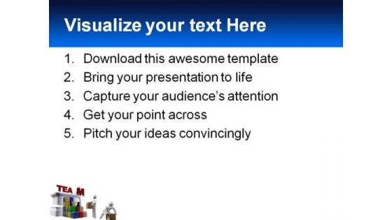 Team Building People Teamwork PowerPoint Template 1110