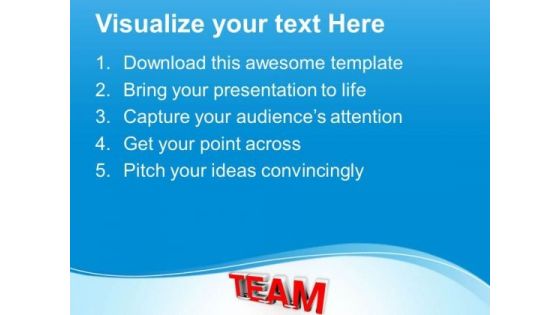 Team Concept Business Teamwork PowerPoint Templates Ppt Backgrounds For Slides 0213