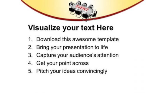 Team Discussing For Business Events PowerPoint Templates Ppt Backgrounds For Slides 0413