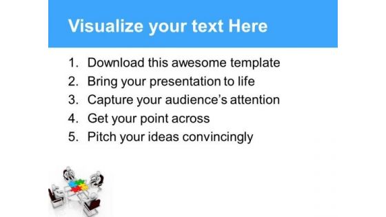 Team Discussion To Find Solution PowerPoint Templates Ppt Backgrounds For Slides 0613