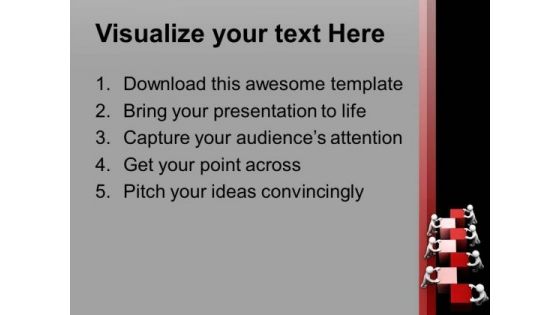 Team Efforts Assemble Business Cubes Strategy PowerPoint Templates Ppt Backgrounds For Slides 0313