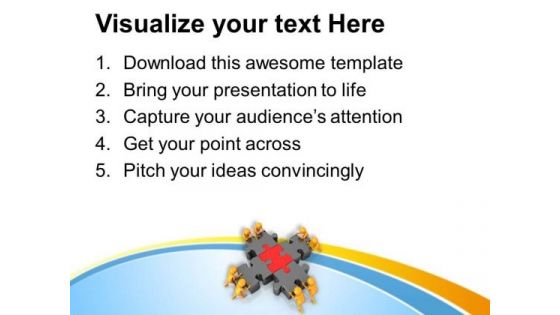 Team Efforts For Finding The Solution PowerPoint Templates Ppt Backgrounds For Slides 0713