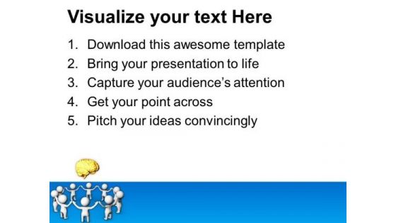 Team Efforts Of Brainstorming PowerPoint Templates Ppt Backgrounds For Slides 0713