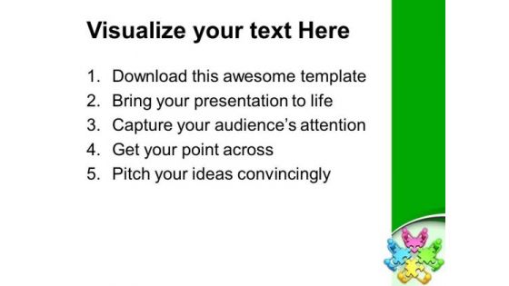 Team Efforts To Assemble Jigsaw Puzzles PowerPoint Templates Ppt Backgrounds For Slides 0213