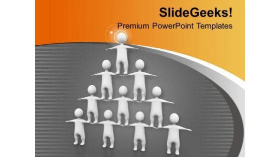 Team Efforts To Build Pyramid Business PowerPoint Templates Ppt Backgrounds For Slides 0313