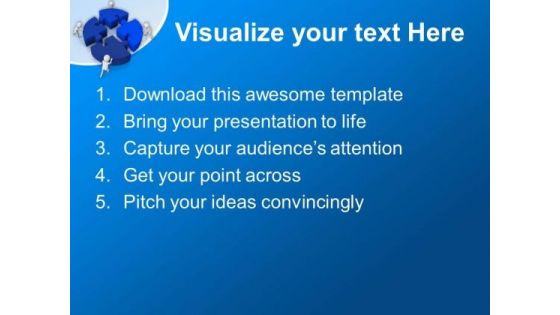 Team Efforts To Complete The Task PowerPoint Templates Ppt Backgrounds For Slides 0713