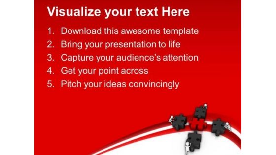 Team Efforts To Find Solution Business PowerPoint Templates Ppt Backgrounds For Slides 0813