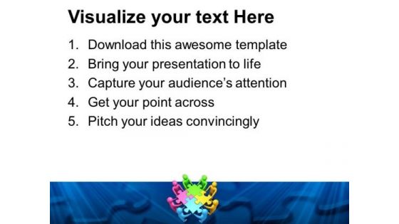 Team Efforts To Form Puzzle Business PowerPoint Templates Ppt Backgrounds For Slides 0113