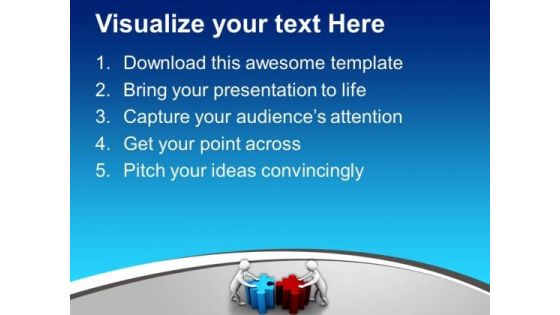 Team Efforts To Form Solution Business PowerPoint Templates Ppt Backgrounds For Slides 0113