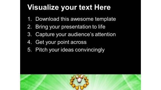 Team Forming Circle Leadership Concept PowerPoint Templates Ppt Backgrounds For Slides 0313