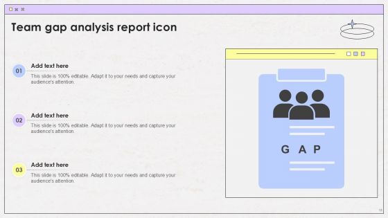 Team Gap Analysis Powerpoint Ppt Template Bundles