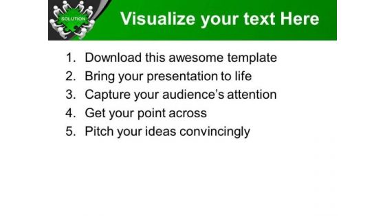 Team Holding Puzzle To Find Solution PowerPoint Templates Ppt Backgrounds For Slides 0313