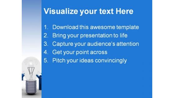 Team Idea Business PowerPoint Background And Template 1210