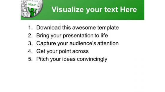 Team Leader Asking For Help PowerPoint Templates Ppt Backgrounds For Slides 0713