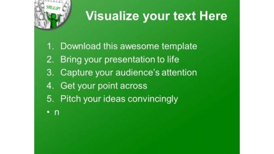 Team Leader Asking For Help PowerPoint Templates Ppt Backgrounds For Slides 0713