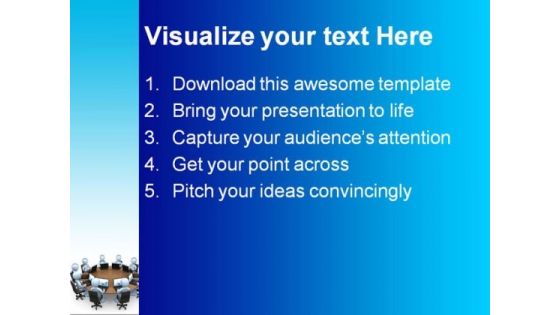 Team Meeting Business PowerPoint Template 0910
