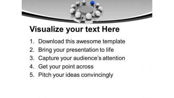 Team Meeting For Business Growth PowerPoint Templates Ppt Backgrounds For Slides 0413