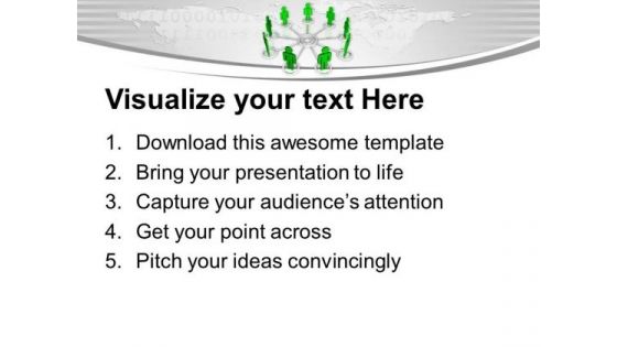 Team Networking For Success PowerPoint Templates Ppt Backgrounds For Slides 0313