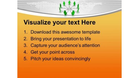 Team Networking For Success PowerPoint Templates Ppt Backgrounds For Slides 0313