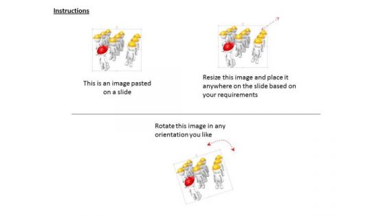 Team Of 3d Workers PowerPoint Templates
