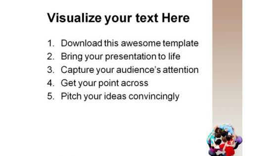 Team People Hugging Business PowerPoint Themes And PowerPoint Slides 0911