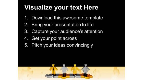 Team Puzzle Business PowerPoint Templates And PowerPoint Themes 0812