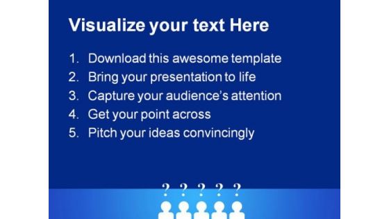 Team Questions Business PowerPoint Templates And PowerPoint Backgrounds 0411