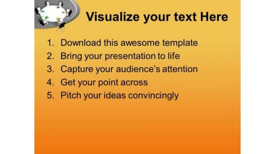 Team Sharing Their Ideas Development PowerPoint Templates Ppt Backgrounds For Slides 0713