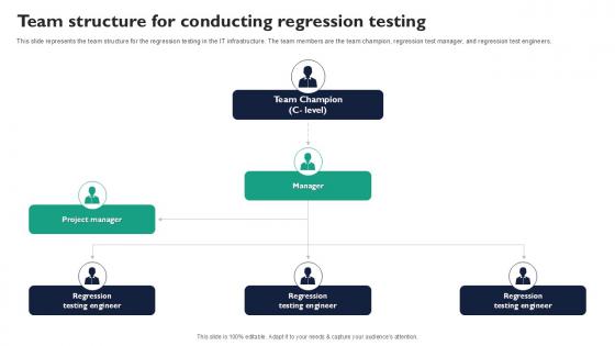 Team Structure For Conducting Corrective Regression Testing Ppt Sample