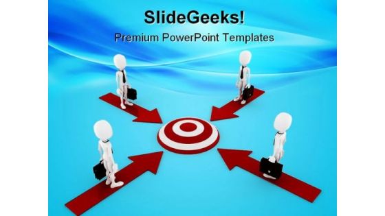 Team Target Business PowerPoint Templates And PowerPoint Backgrounds 0811