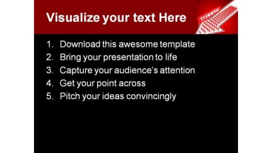 Team Walking Business PowerPoint Themes And PowerPoint Slides 0311