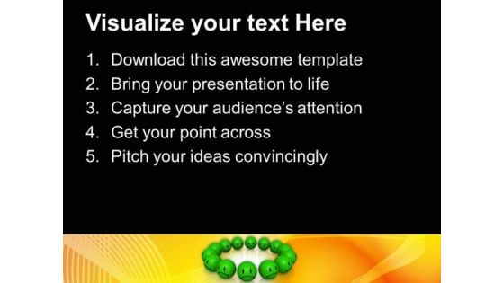 Team With Zeal And Positivity Smilies PowerPoint Templates Ppt Backgrounds For Slides 0413