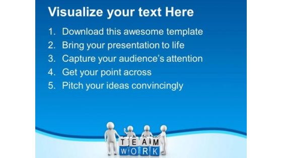 Team Work Is Key Of Success PowerPoint Templates Ppt Backgrounds For Slides 0613