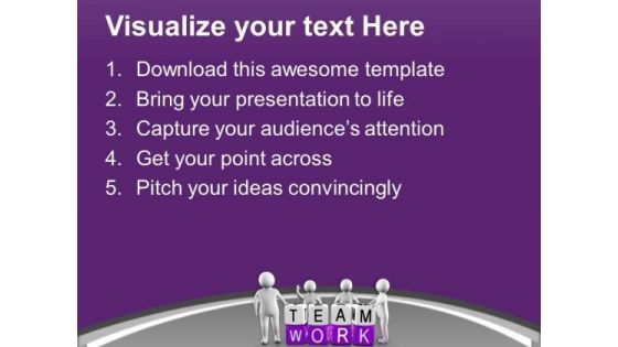 Team Work Is Very Important PowerPoint Templates Ppt Backgrounds For Slides 0713