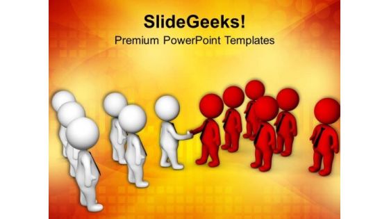 Teams Cooperation For Business Growth PowerPoint Templates Ppt Backgrounds For Slides 0713
