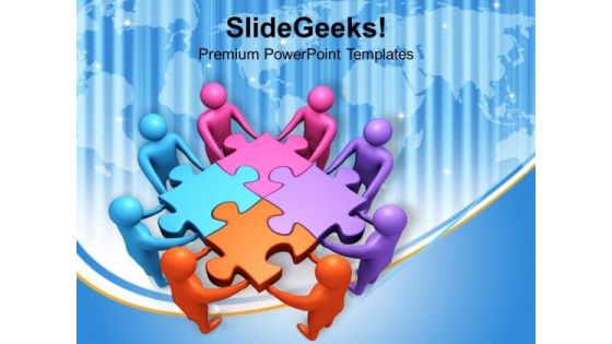 Teams Efforts Business Success PowerPoint Templates Ppt Backgrounds For Slides 1212
